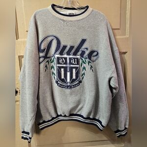 Duke University Vintage Tultex Pullover Crew Neck Sweatshirt Size: Large